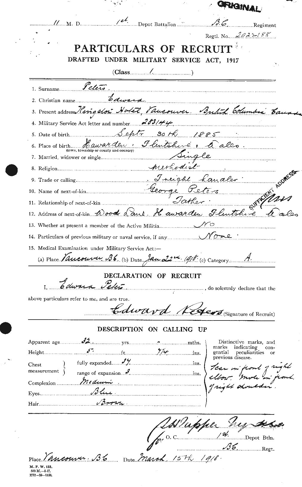 Personnel Records of the First World War - CEF 575403a