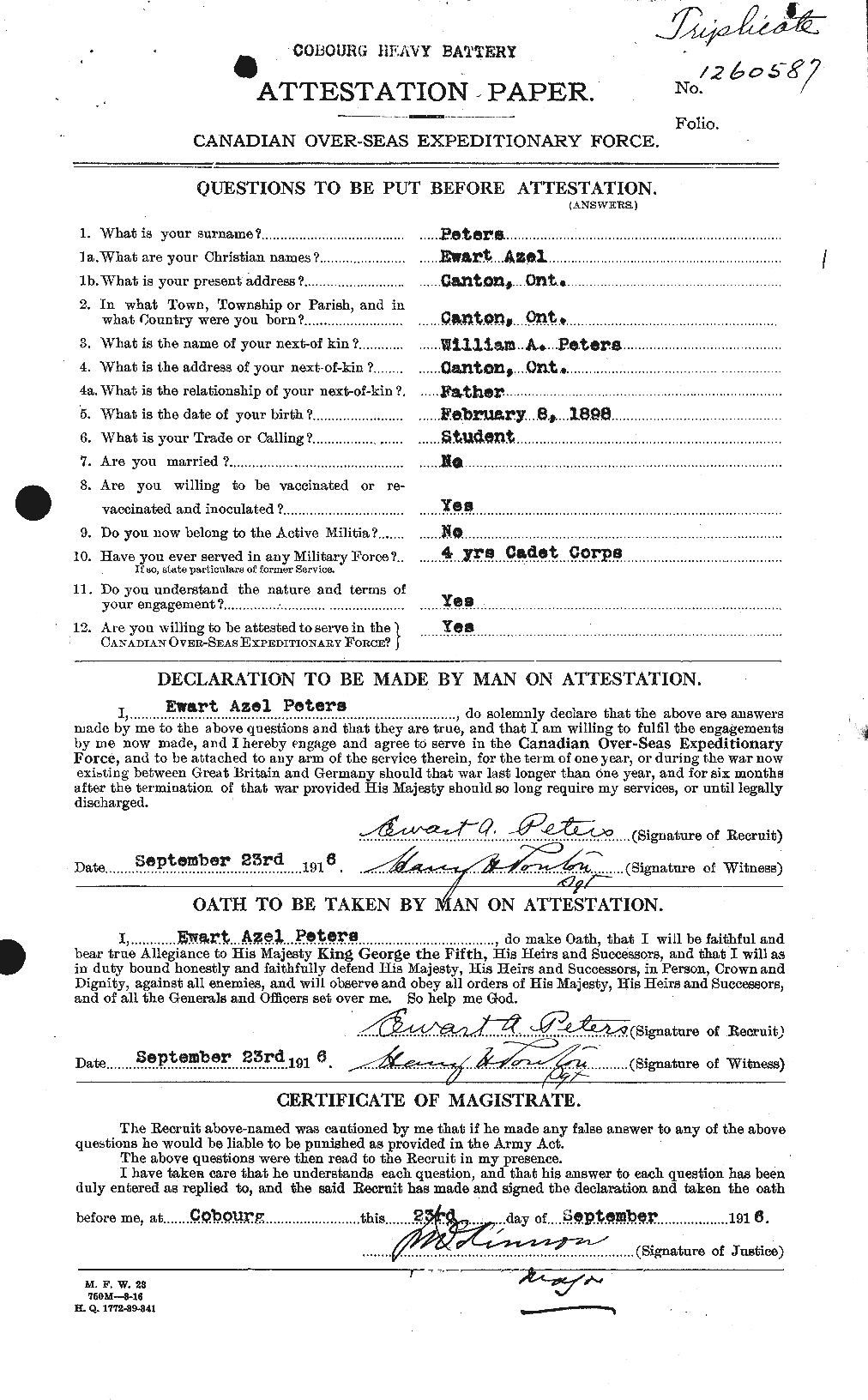 Personnel Records of the First World War - CEF 575422a