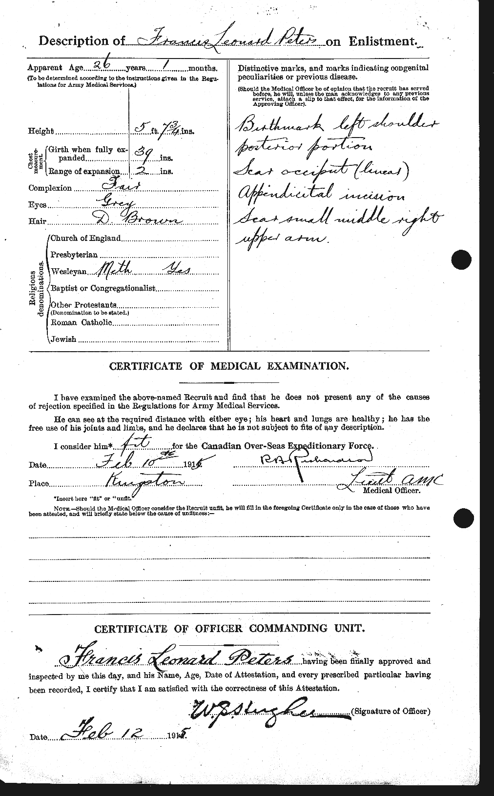 Personnel Records of the First World War - CEF 575424b