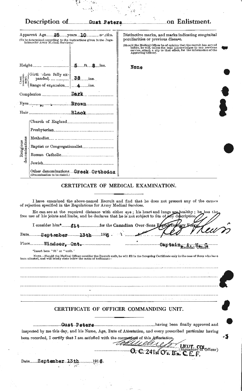 Personnel Records of the First World War - CEF 575473b
