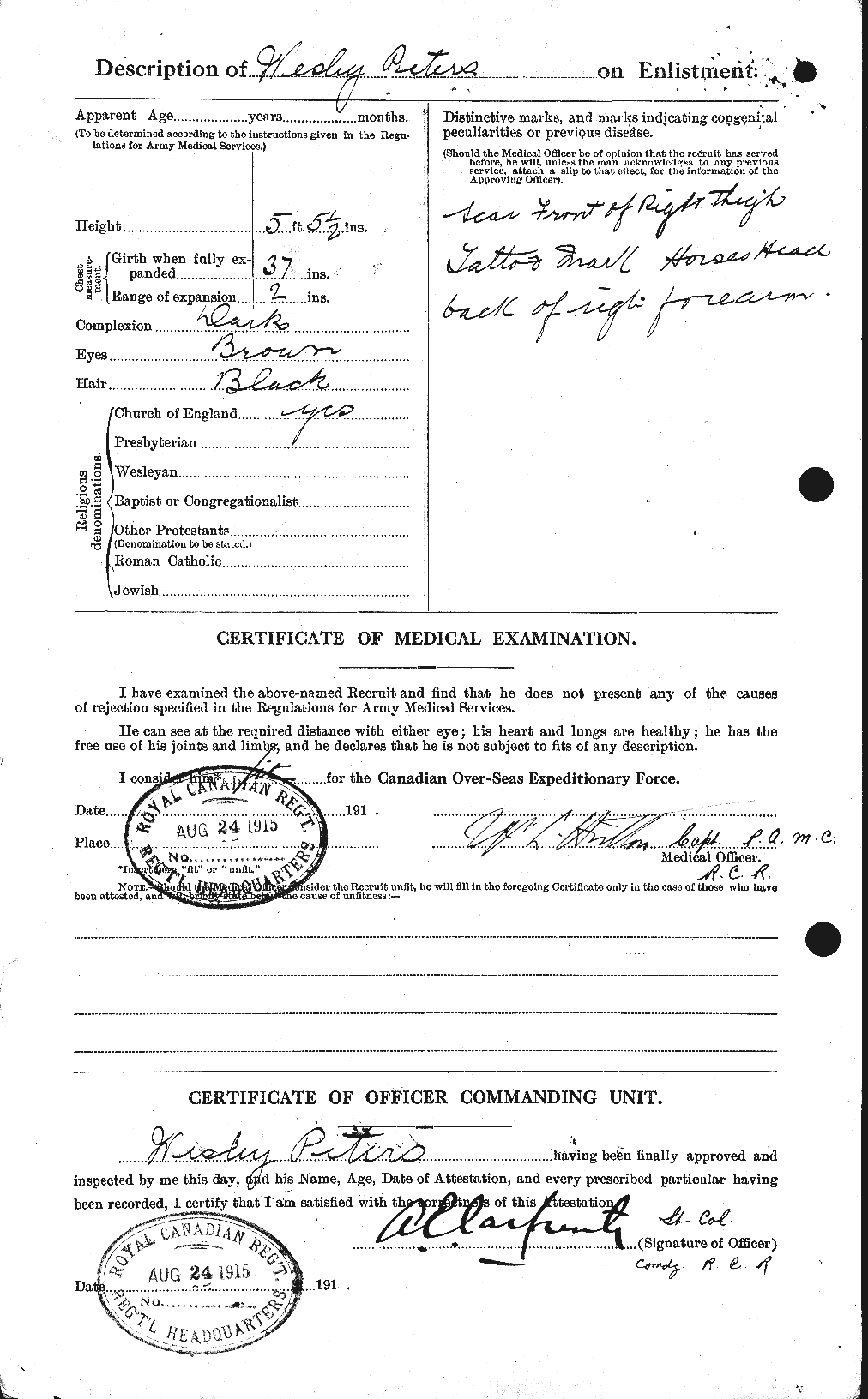 Personnel Records of the First World War - CEF 575638b