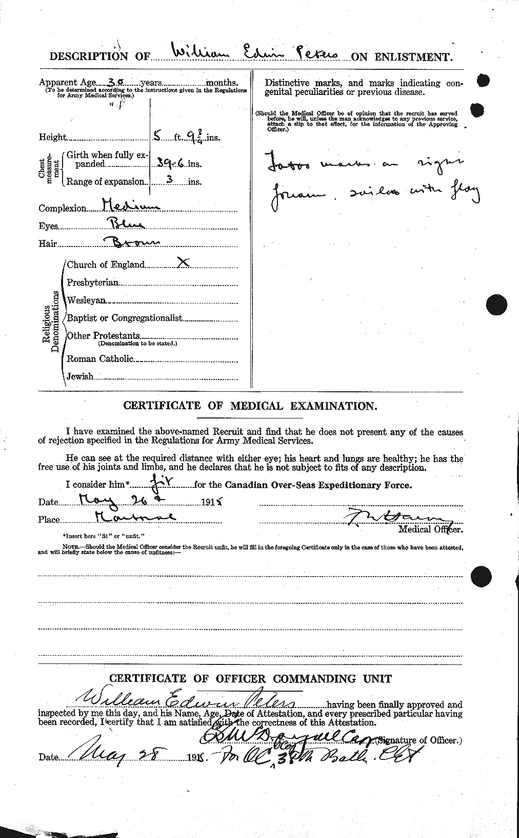 Personnel Records of the First World War - CEF 575655b