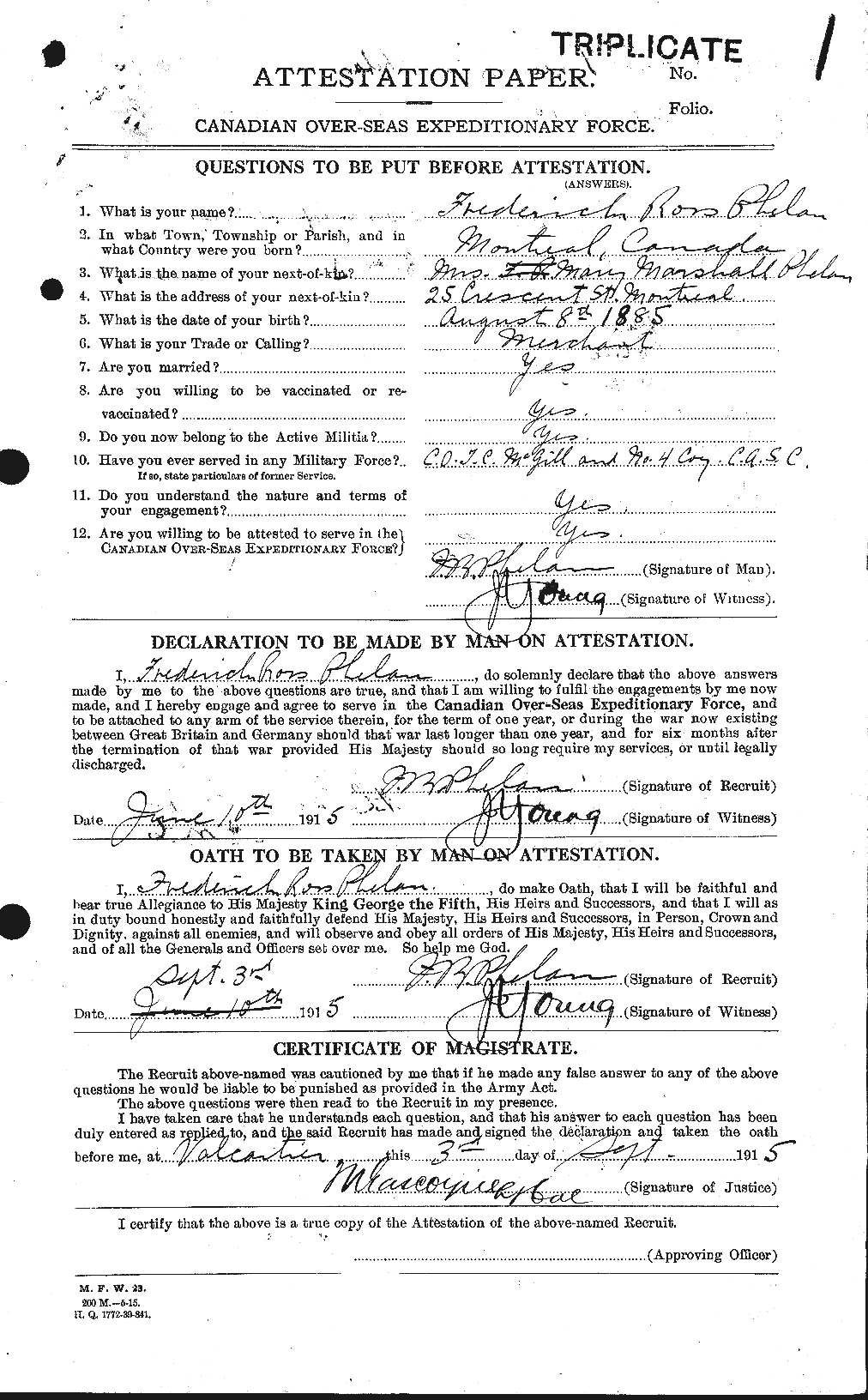 Personnel Records of the First World War - CEF 576945a