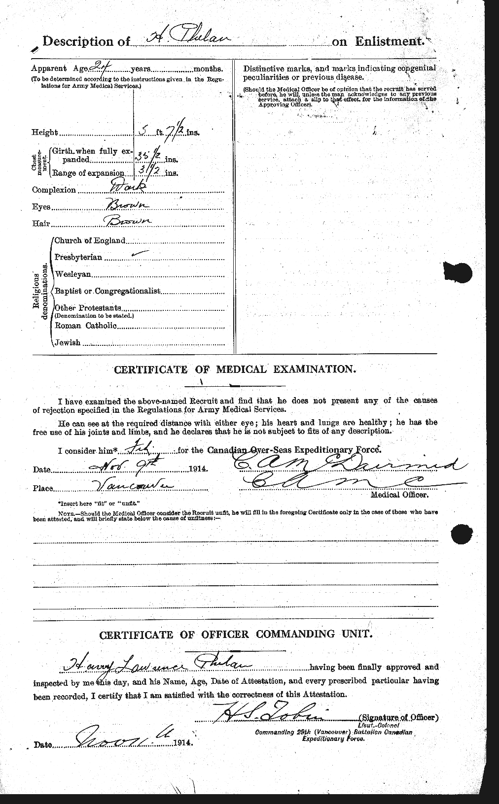 Personnel Records of the First World War - CEF 576950b