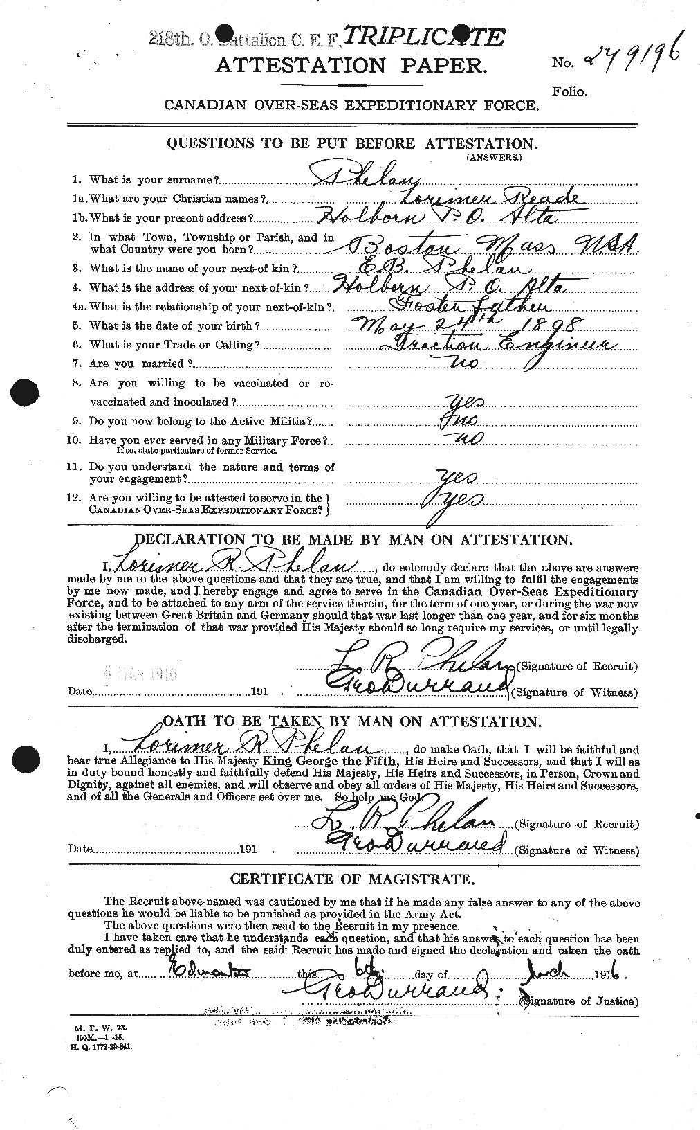 Personnel Records of the First World War - CEF 576959a