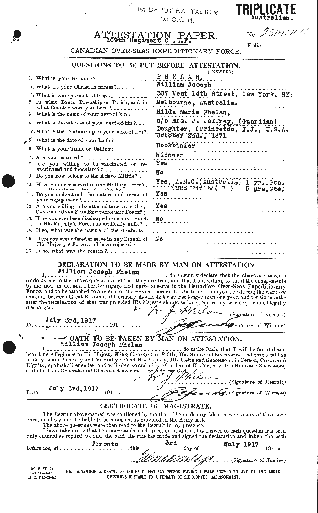 Personnel Records of the First World War - CEF 576976a