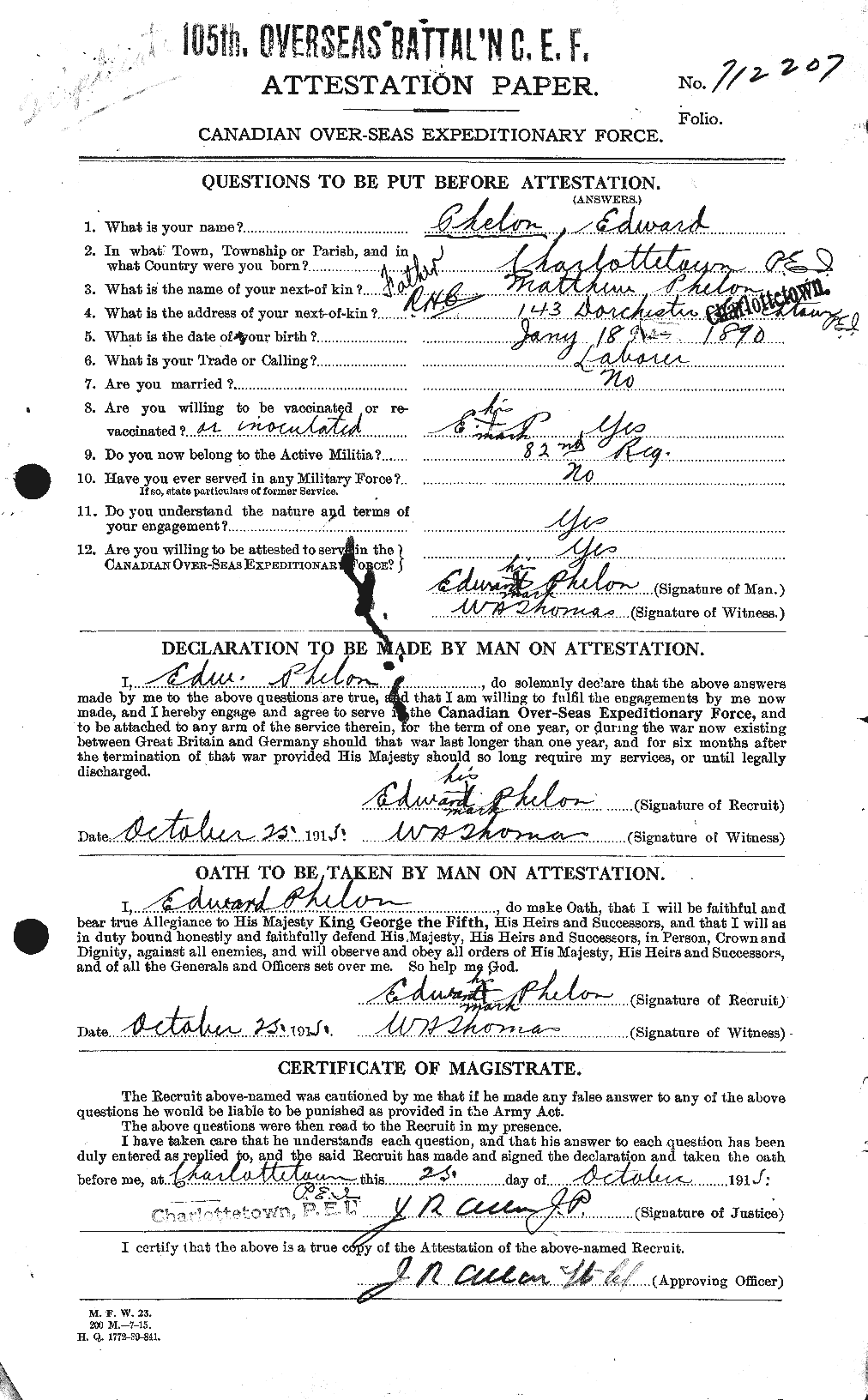 Personnel Records of the First World War - CEF 576979a