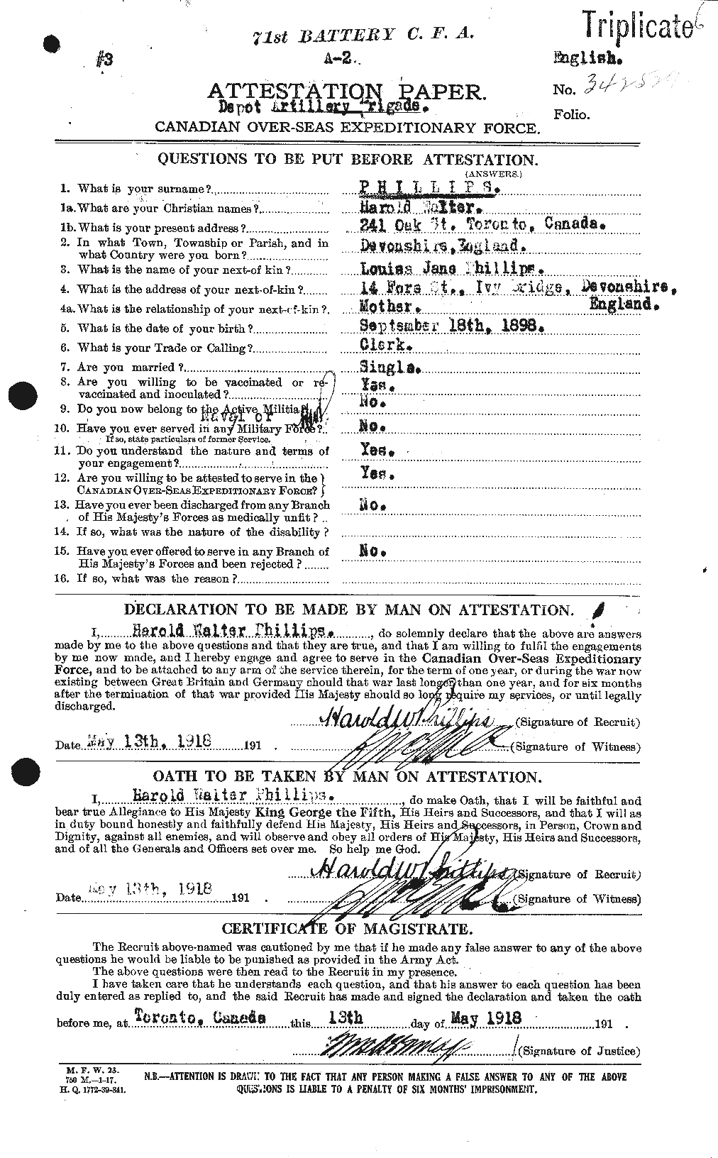 Personnel Records of the First World War - CEF 577572a