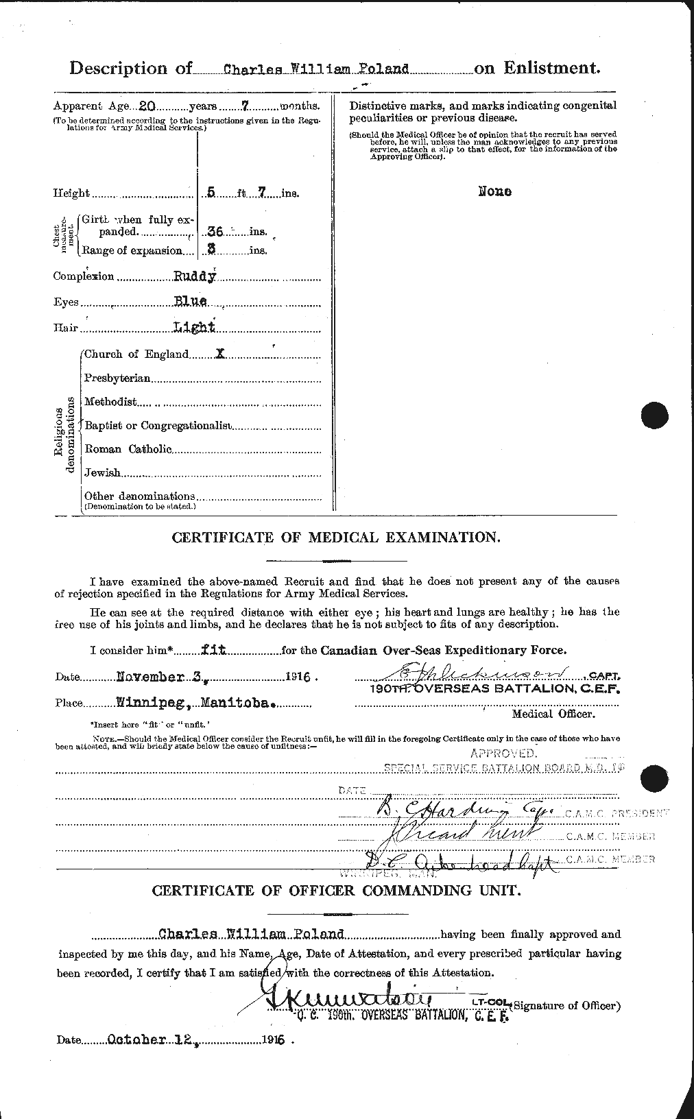 Personnel Records of the First World War - CEF 578489b