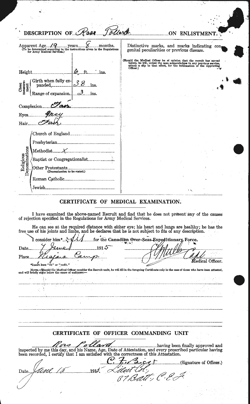 Personnel Records of the First World War - CEF 578885b