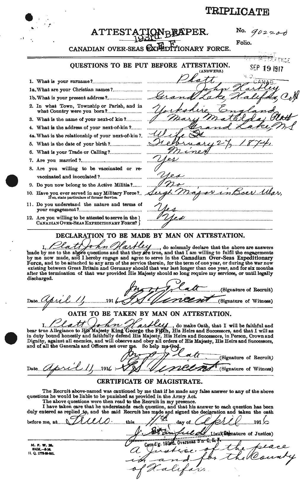 Personnel Records of the First World War - CEF 580204a