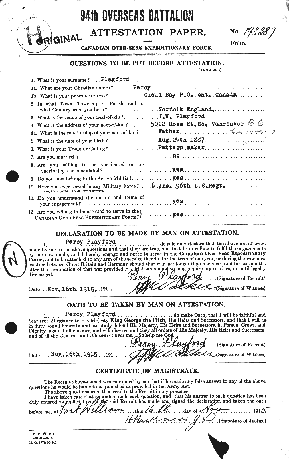 Personnel Records of the First World War - CEF 580333a