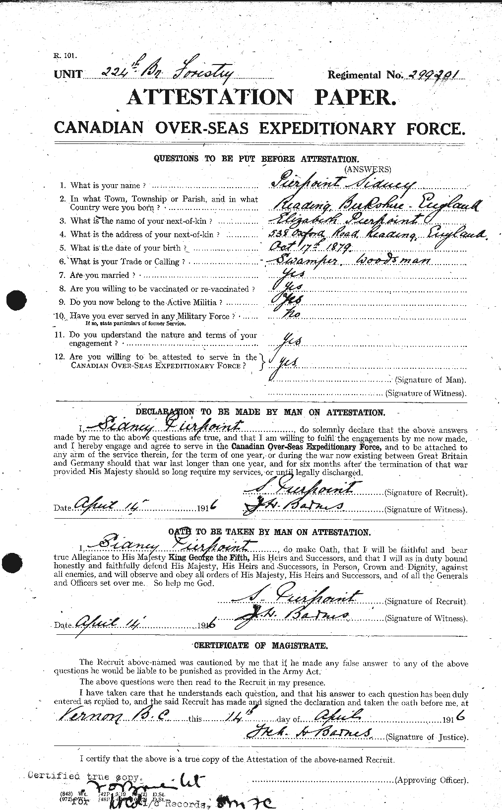 Personnel Records of the First World War - CEF 580940a