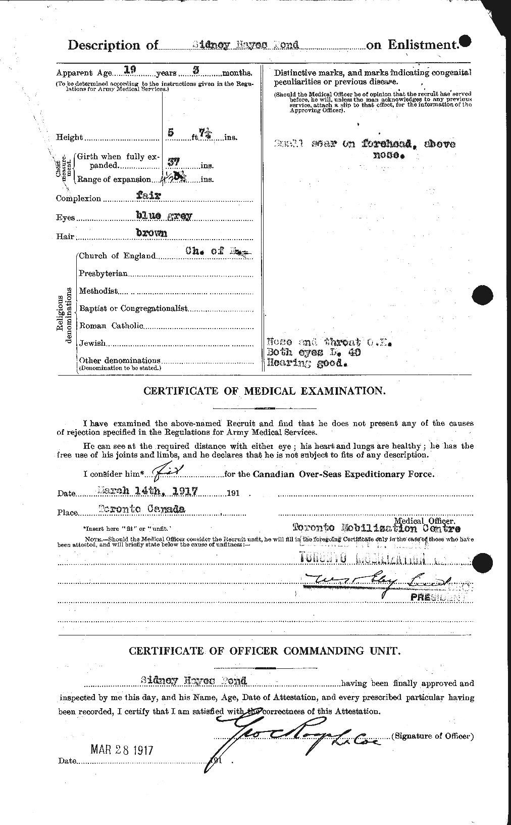 Personnel Records of the First World War - CEF 581118b