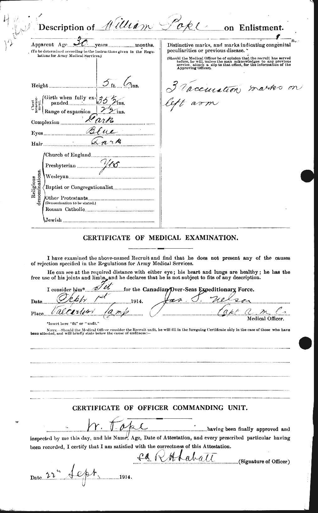 Personnel Records of the First World War - CEF 581547b