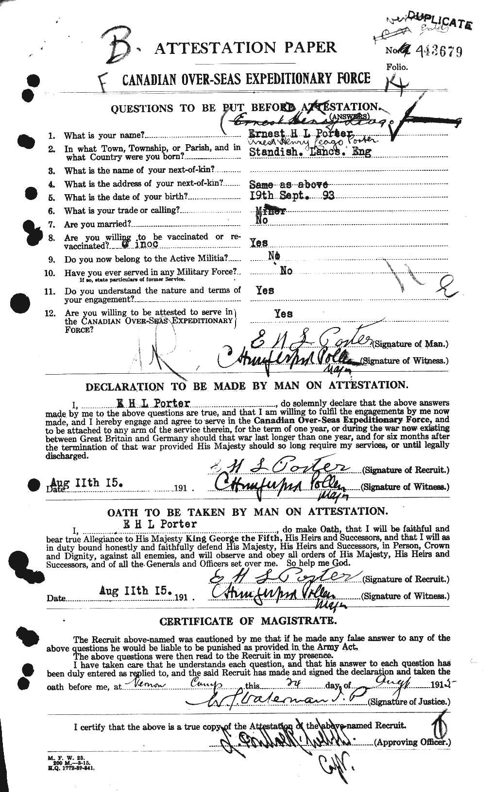 Personnel Records of the First World War - CEF 581875a