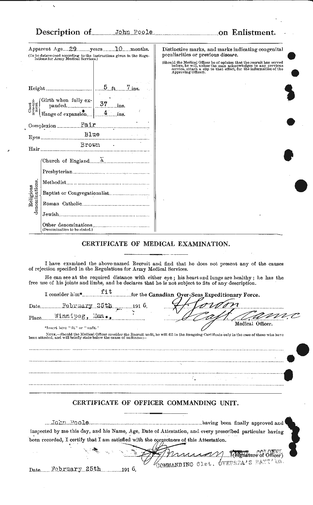 Personnel Records of the First World War - CEF 581890b