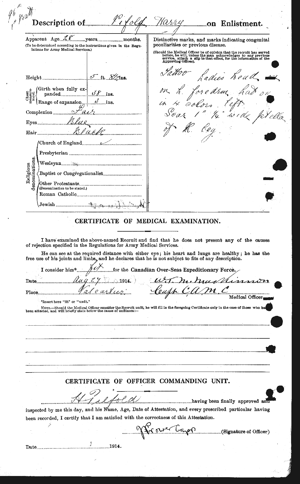 Personnel Records of the First World War - CEF 582280b