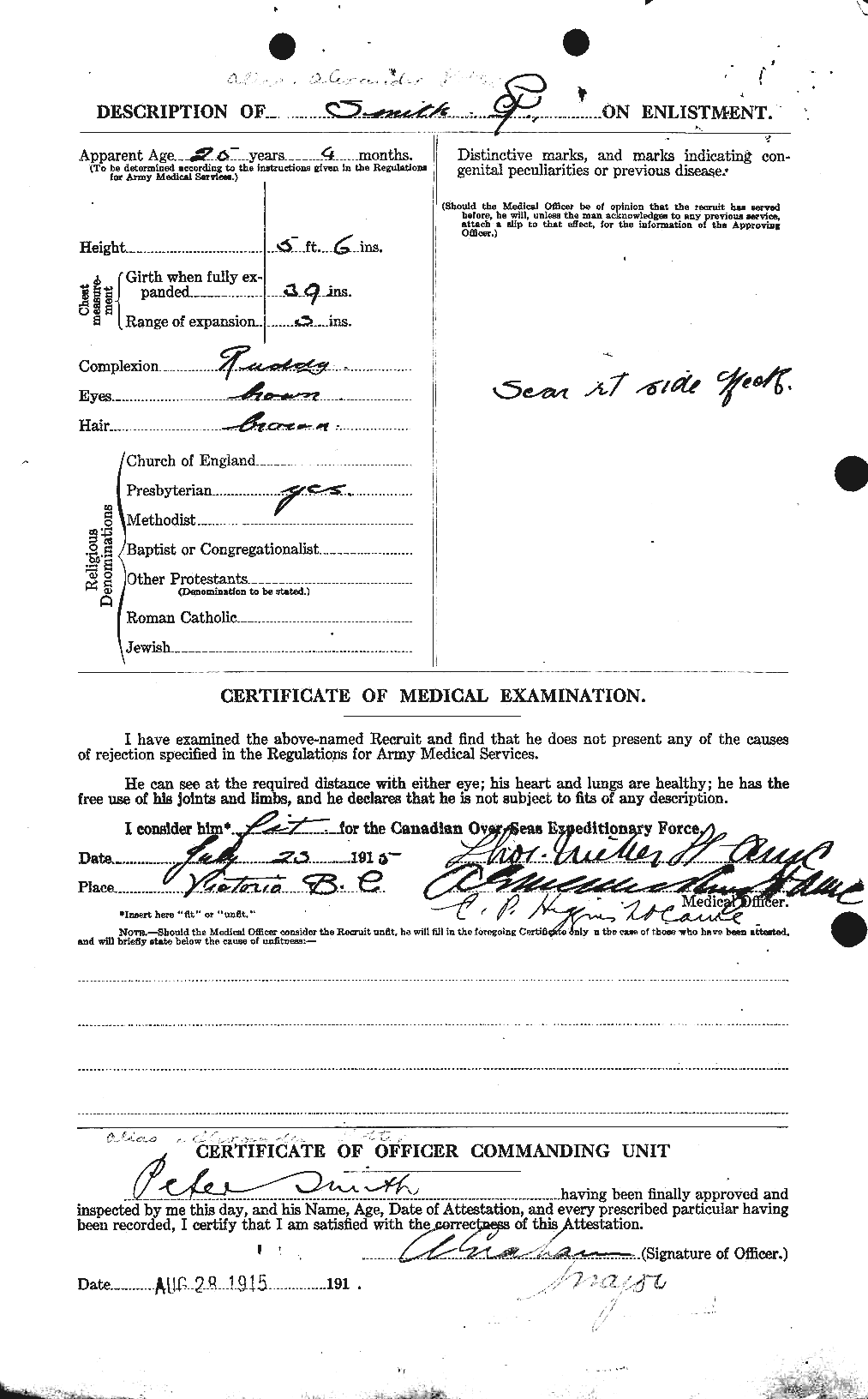 Personnel Records of the First World War - CEF 584195b