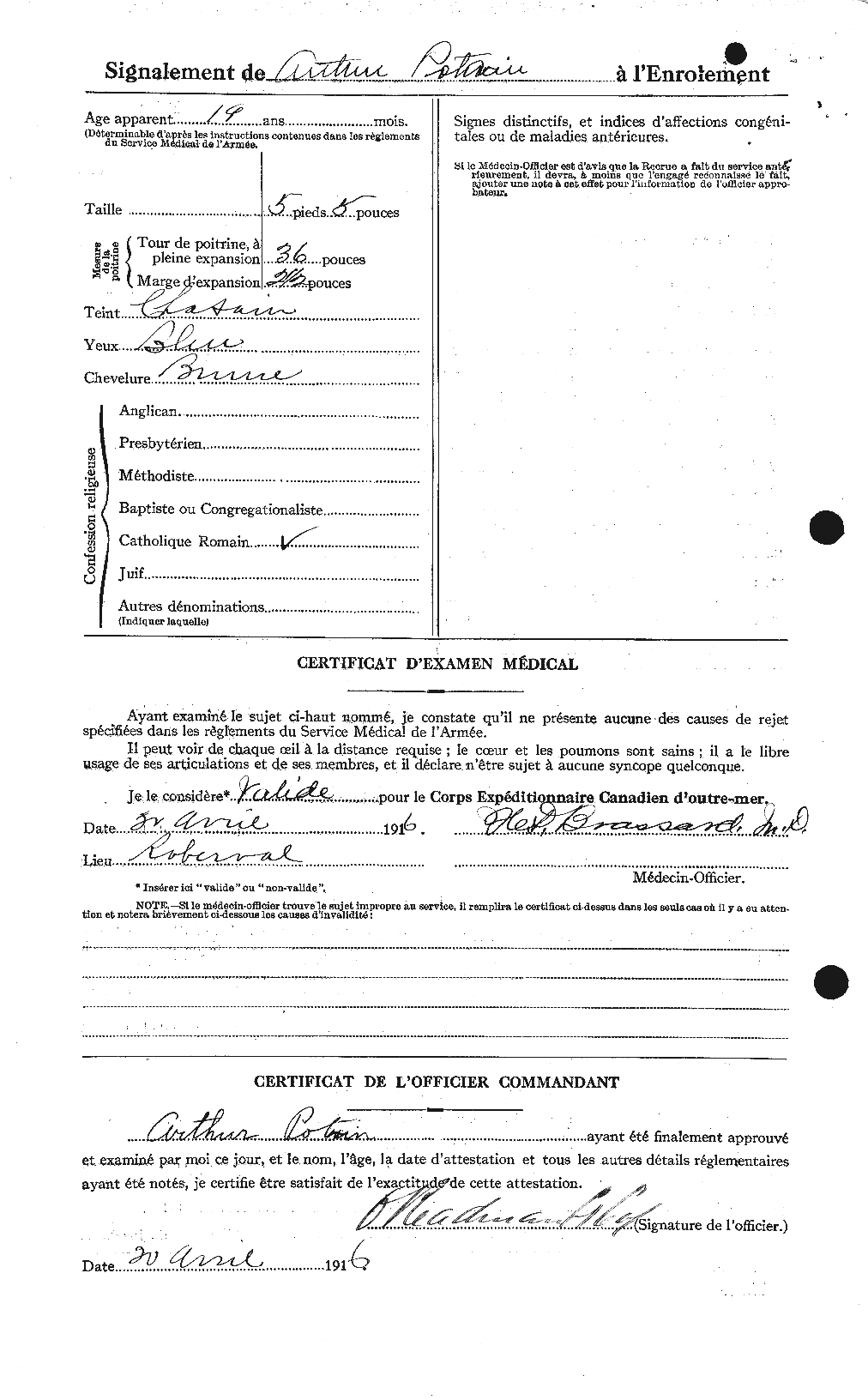 Personnel Records of the First World War - CEF 584613b