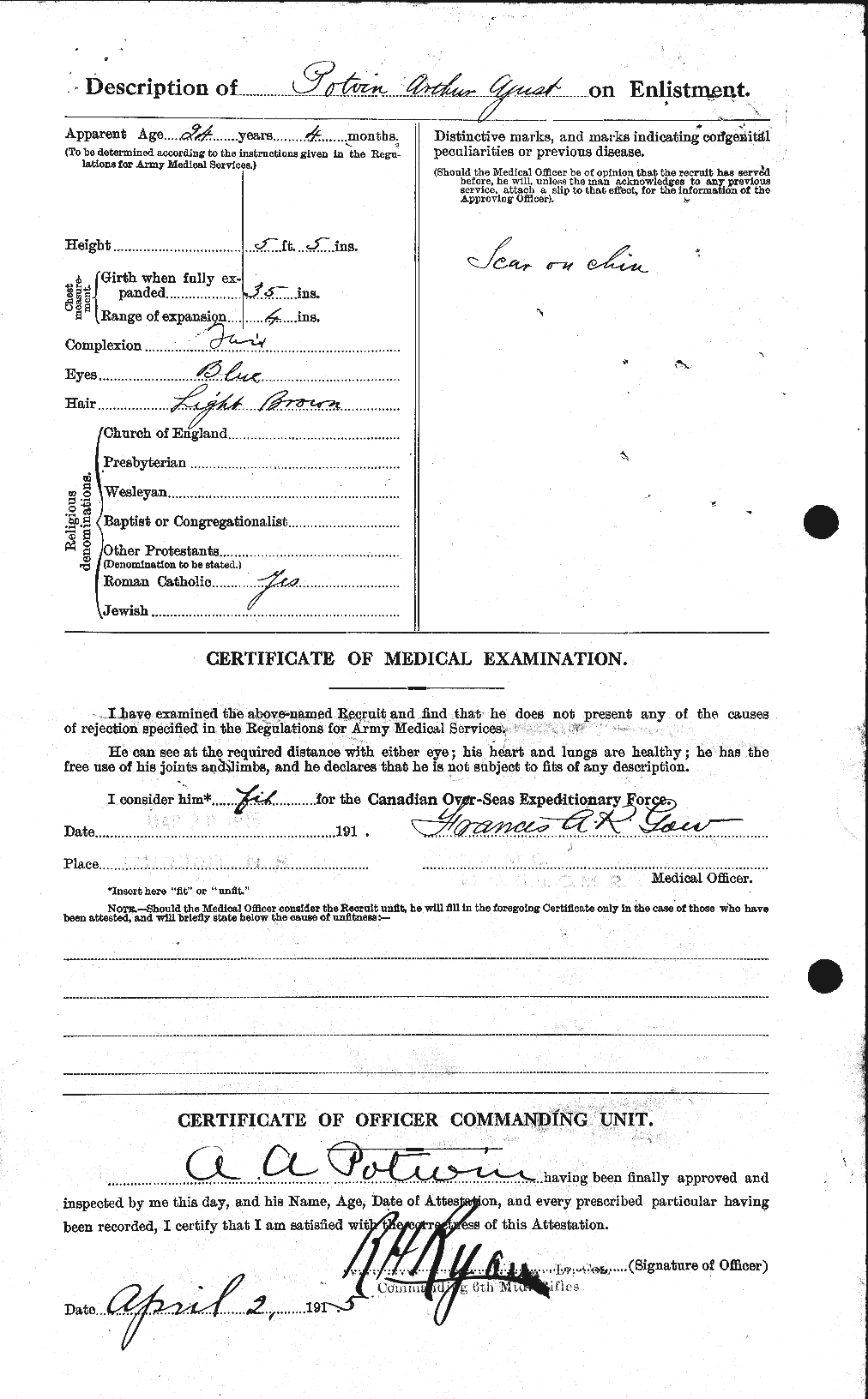 Personnel Records of the First World War - CEF 584614b