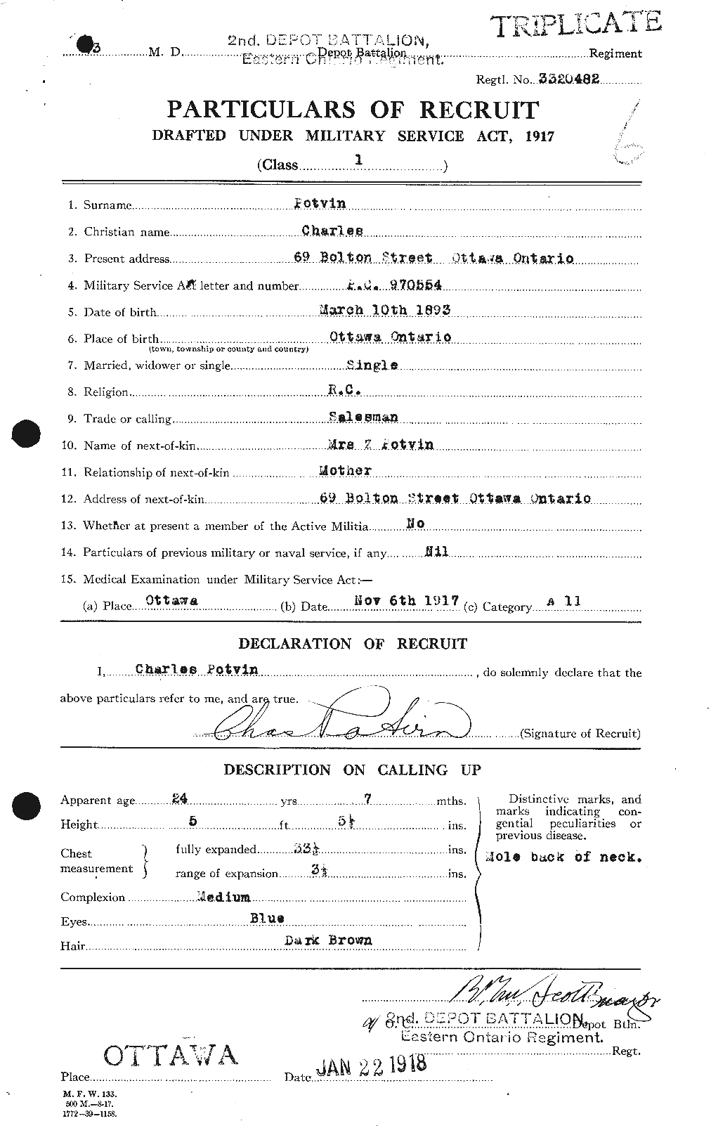 Personnel Records of the First World War - CEF 584617a