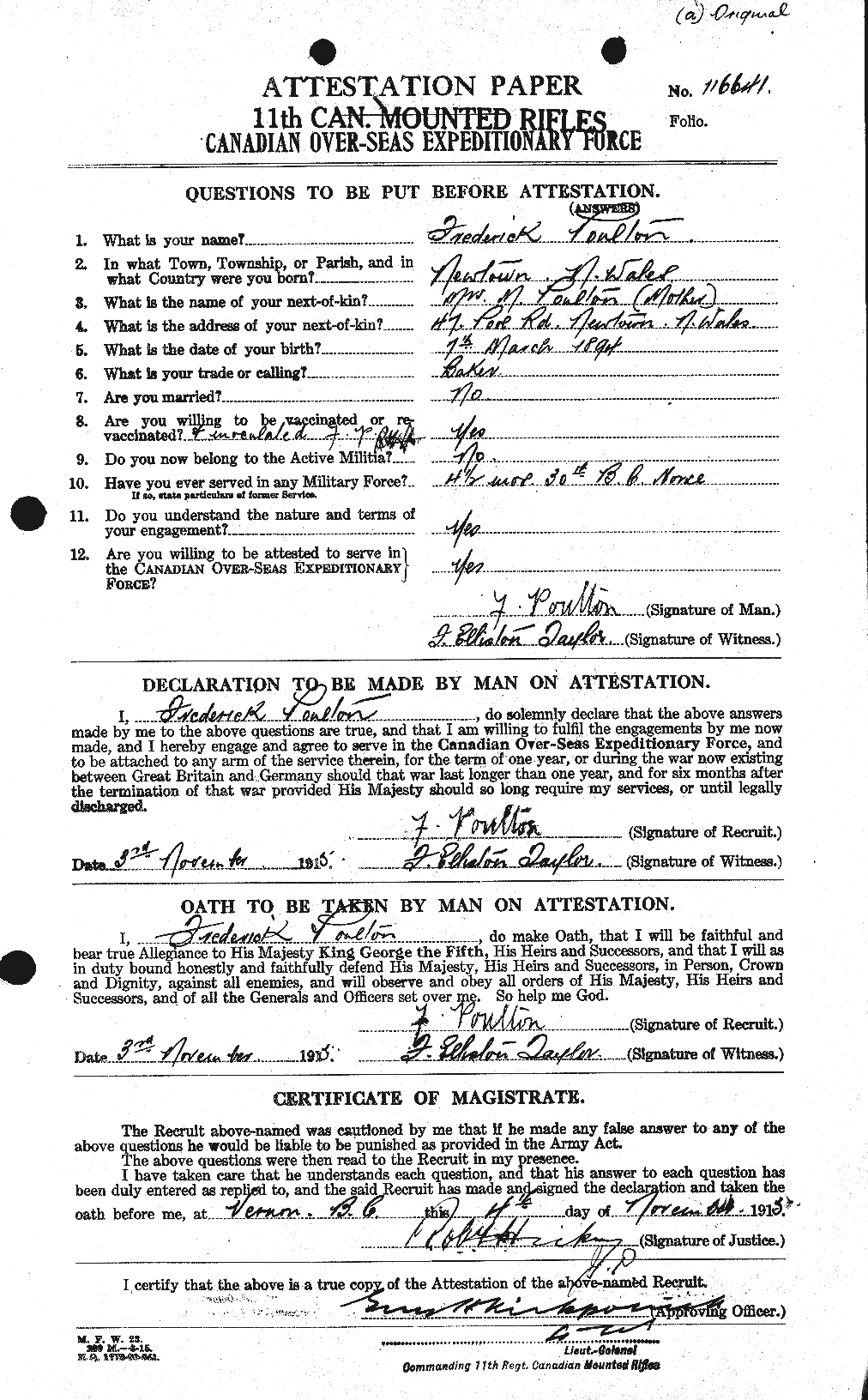 Personnel Records of the First World War - CEF 584923a