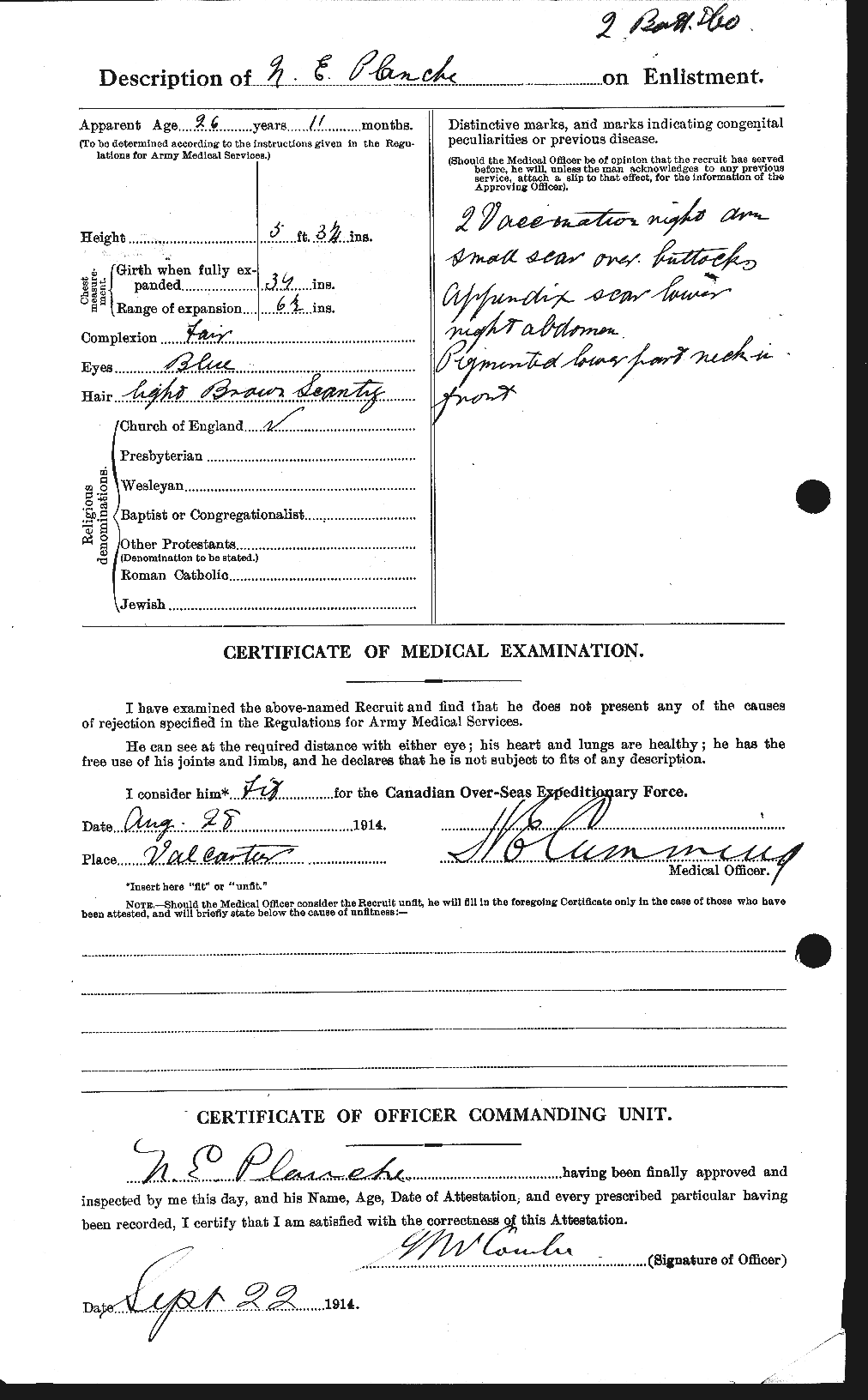 Personnel Records of the First World War - CEF 585483b