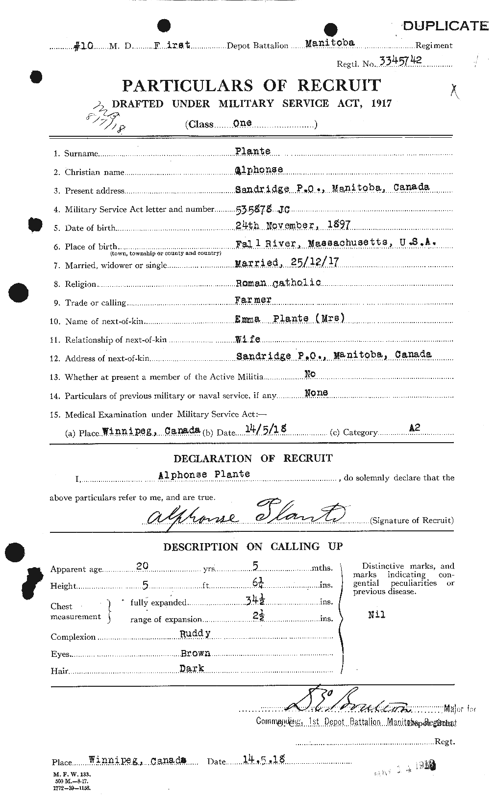 Personnel Records of the First World War - CEF 585972a