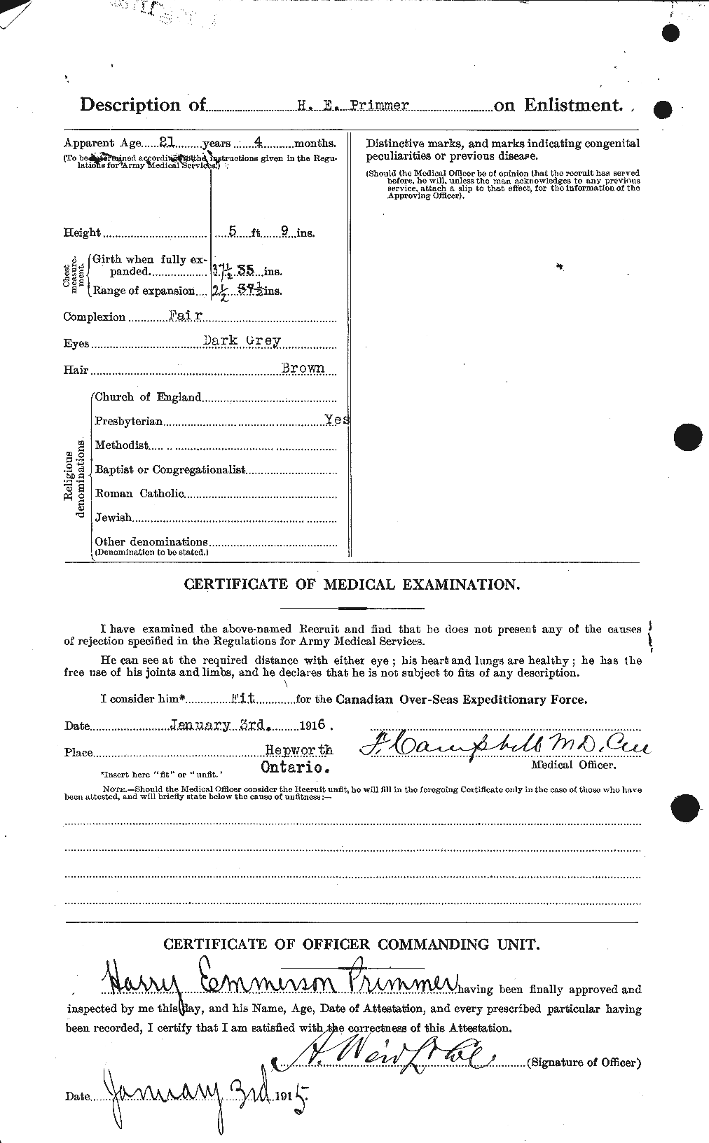 Personnel Records of the First World War - CEF 586147b