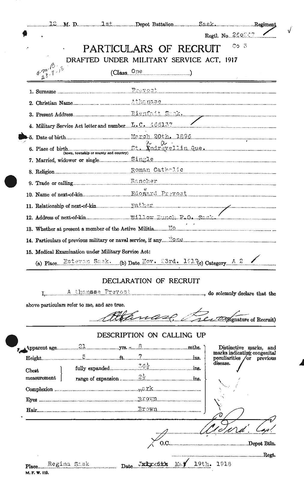 Personnel Records of the First World War - CEF 586821a