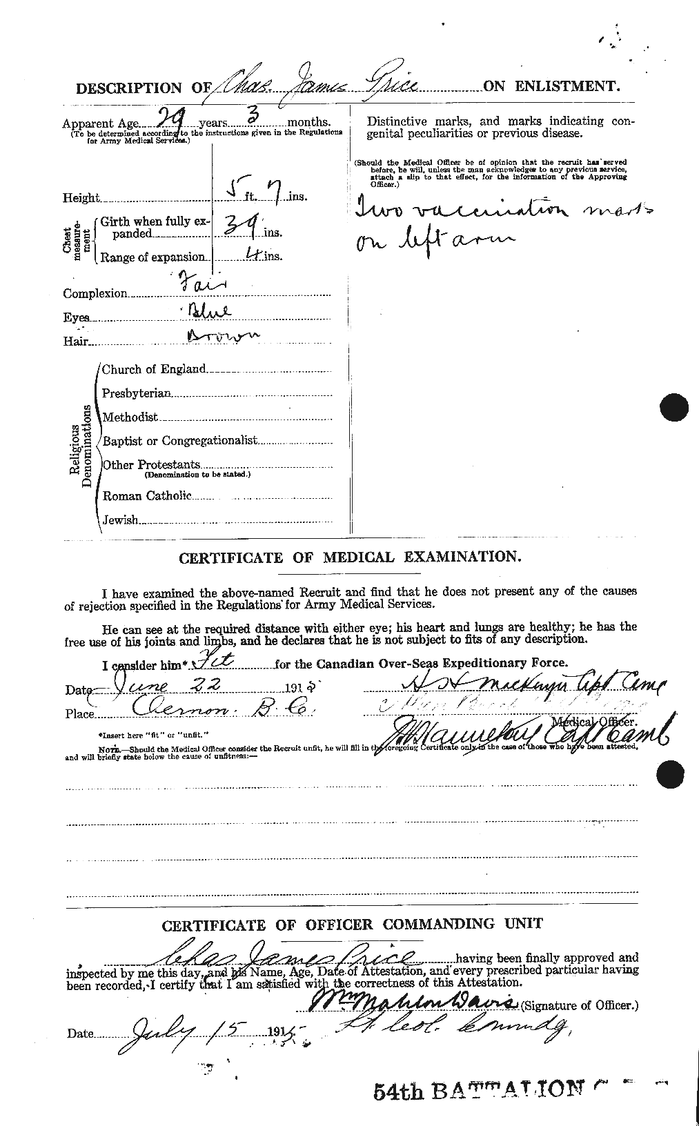 Personnel Records of the First World War - CEF 586982b