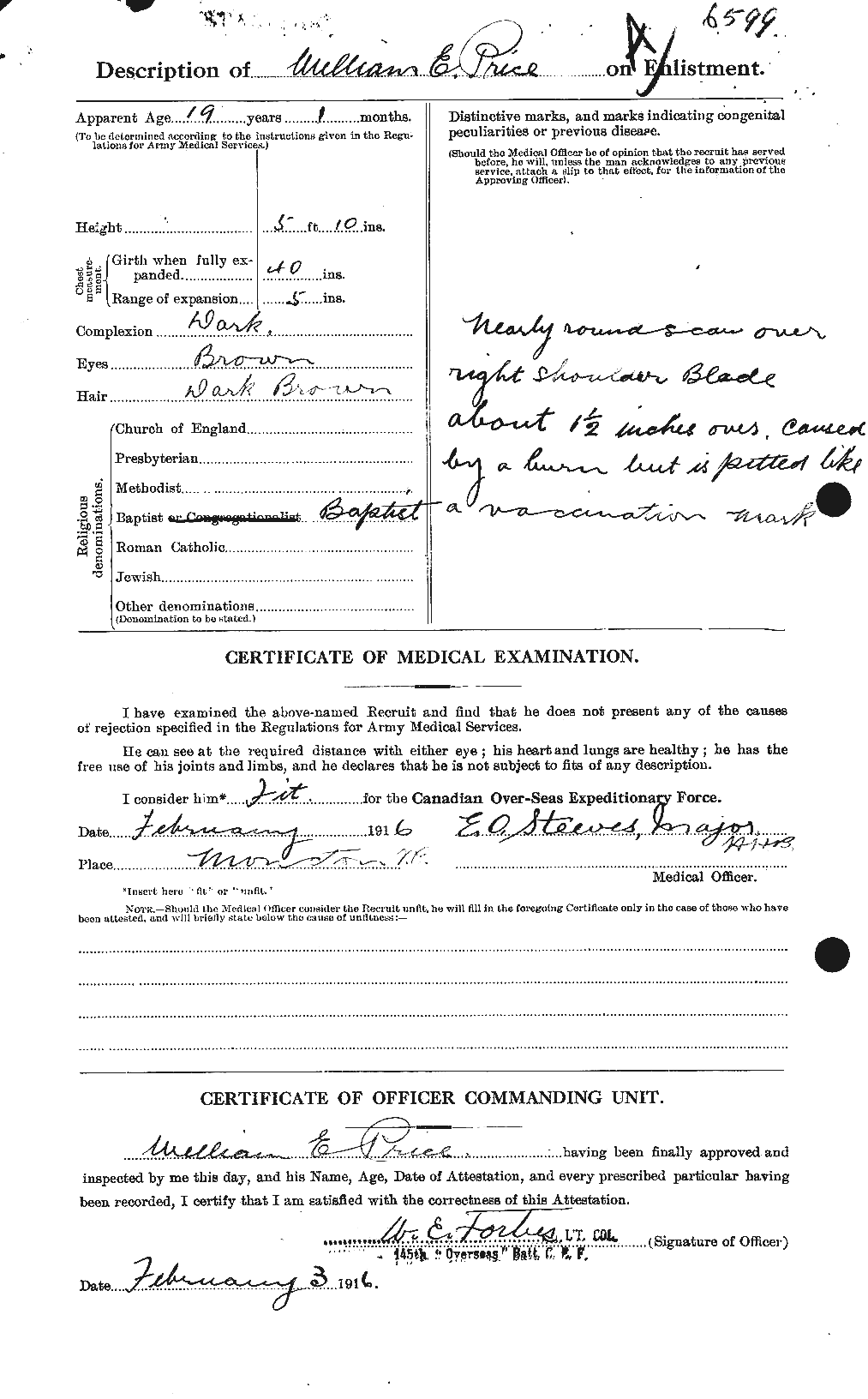 Personnel Records of the First World War - CEF 587434b