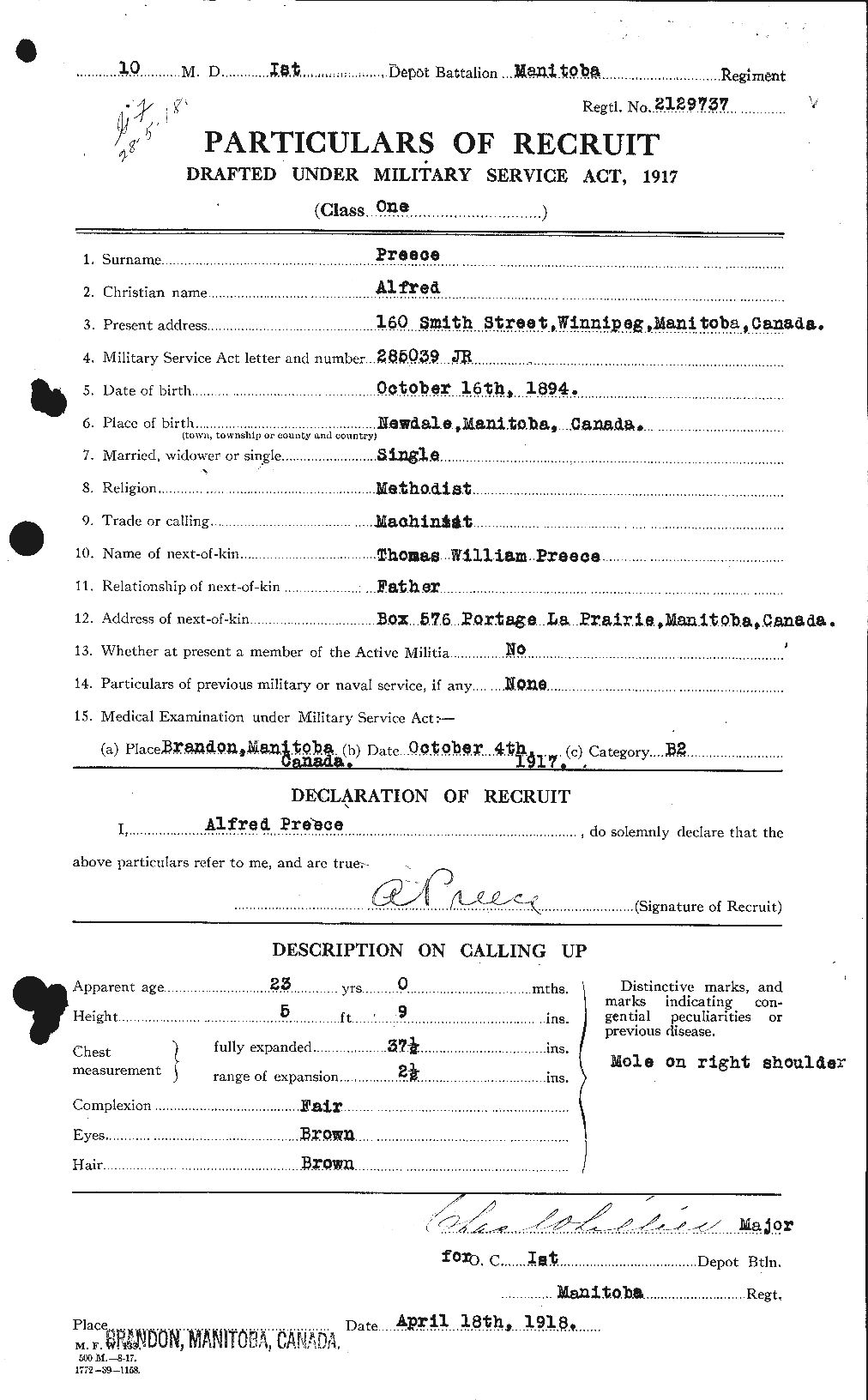 Personnel Records of the First World War - CEF 588362a