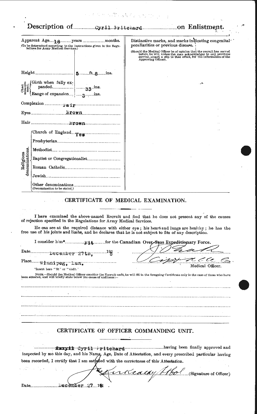 Personnel Records of the First World War - CEF 588501b