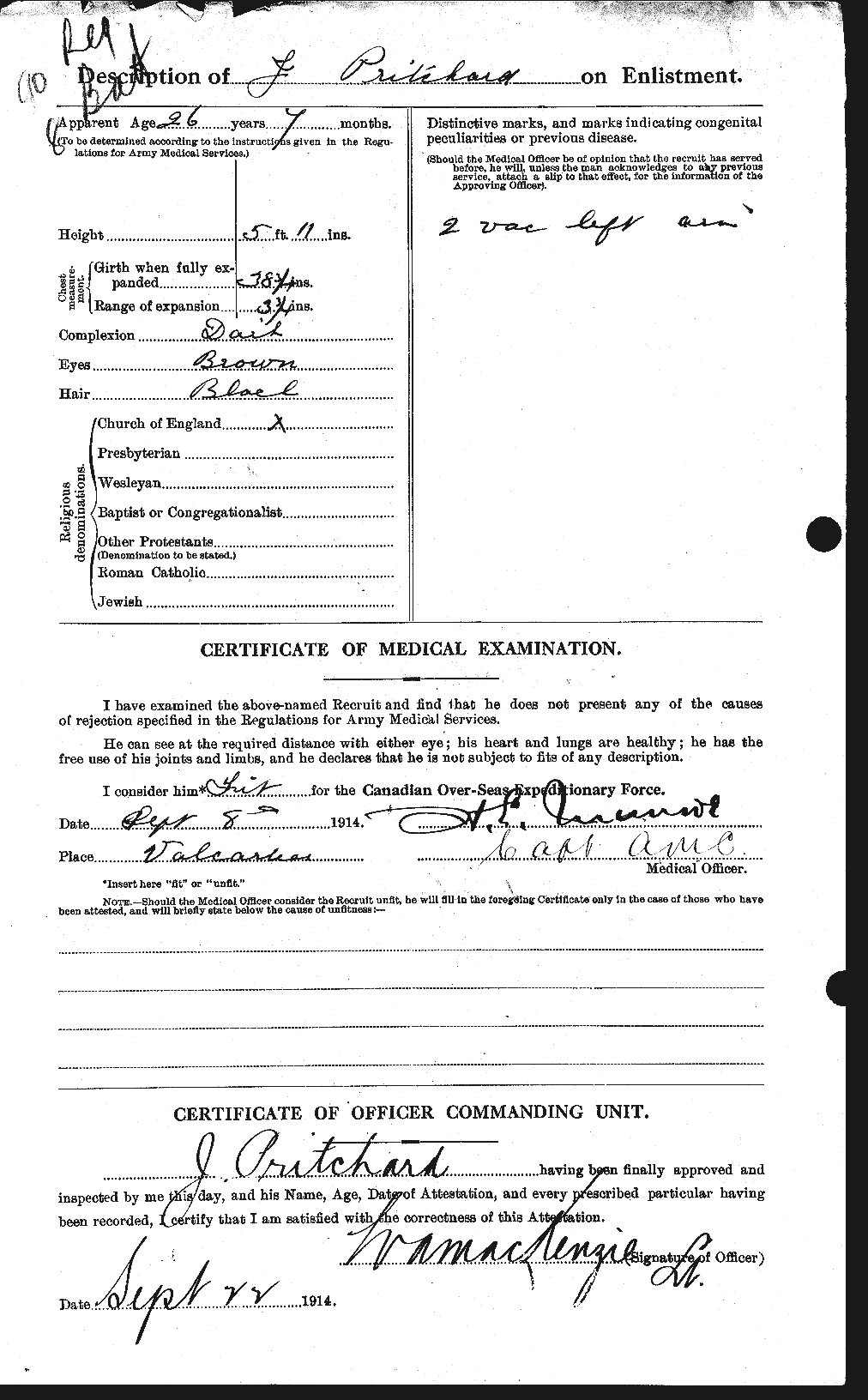 Personnel Records of the First World War - CEF 588564b