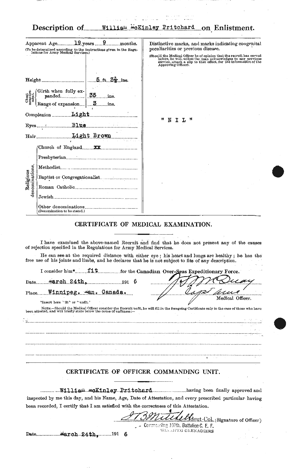 Personnel Records of the First World War - CEF 588632b