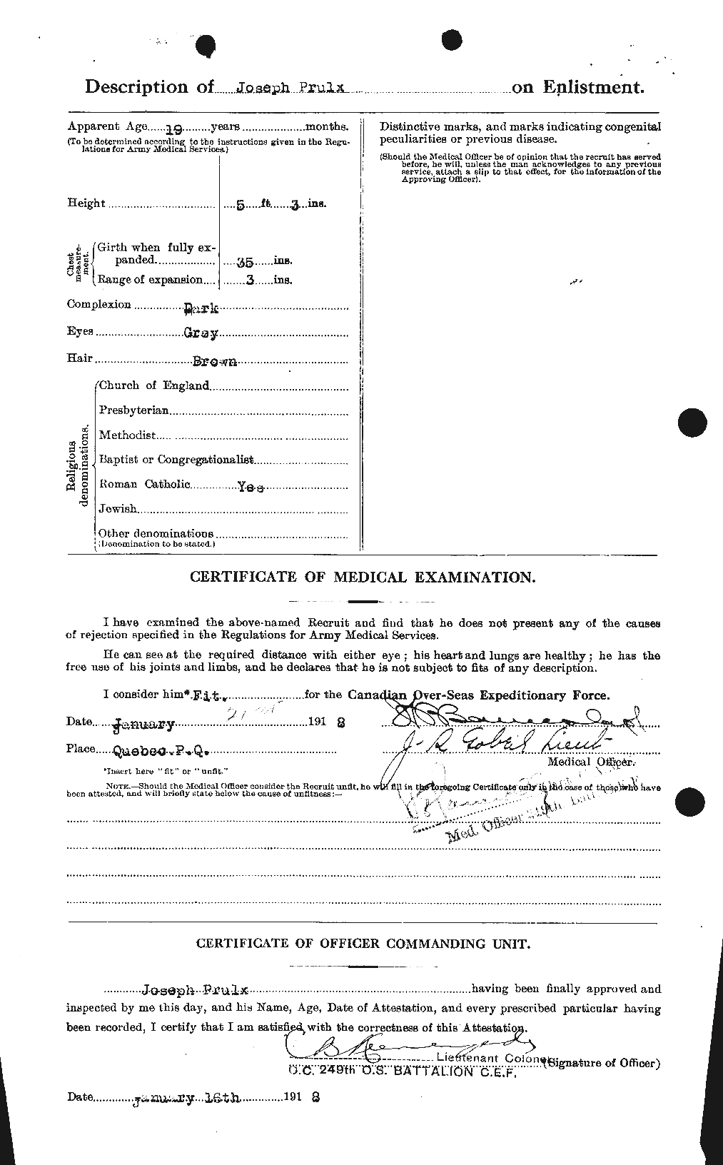 Personnel Records of the First World War - CEF 588939b