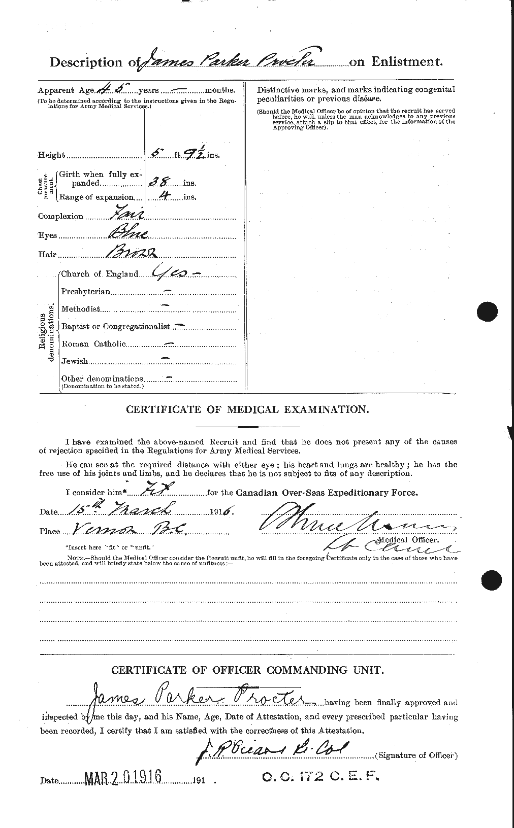 Personnel Records of the First World War - CEF 589107b