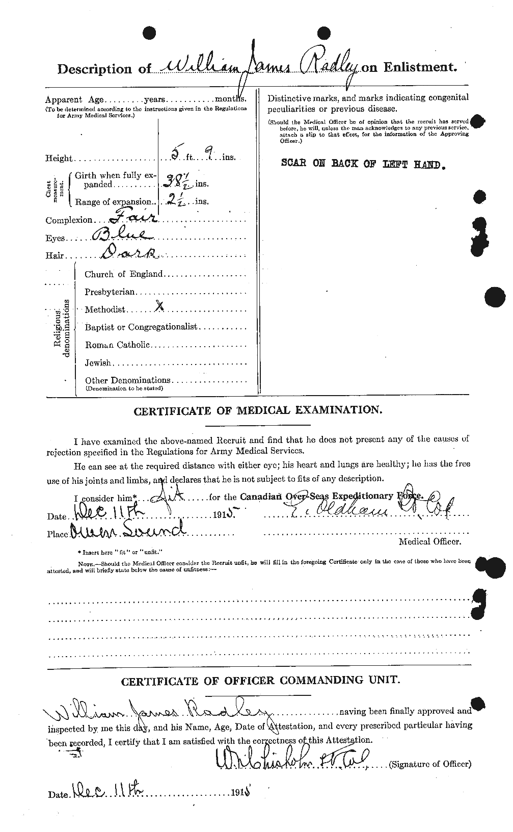 Personnel Records of the First World War - CEF 591126b