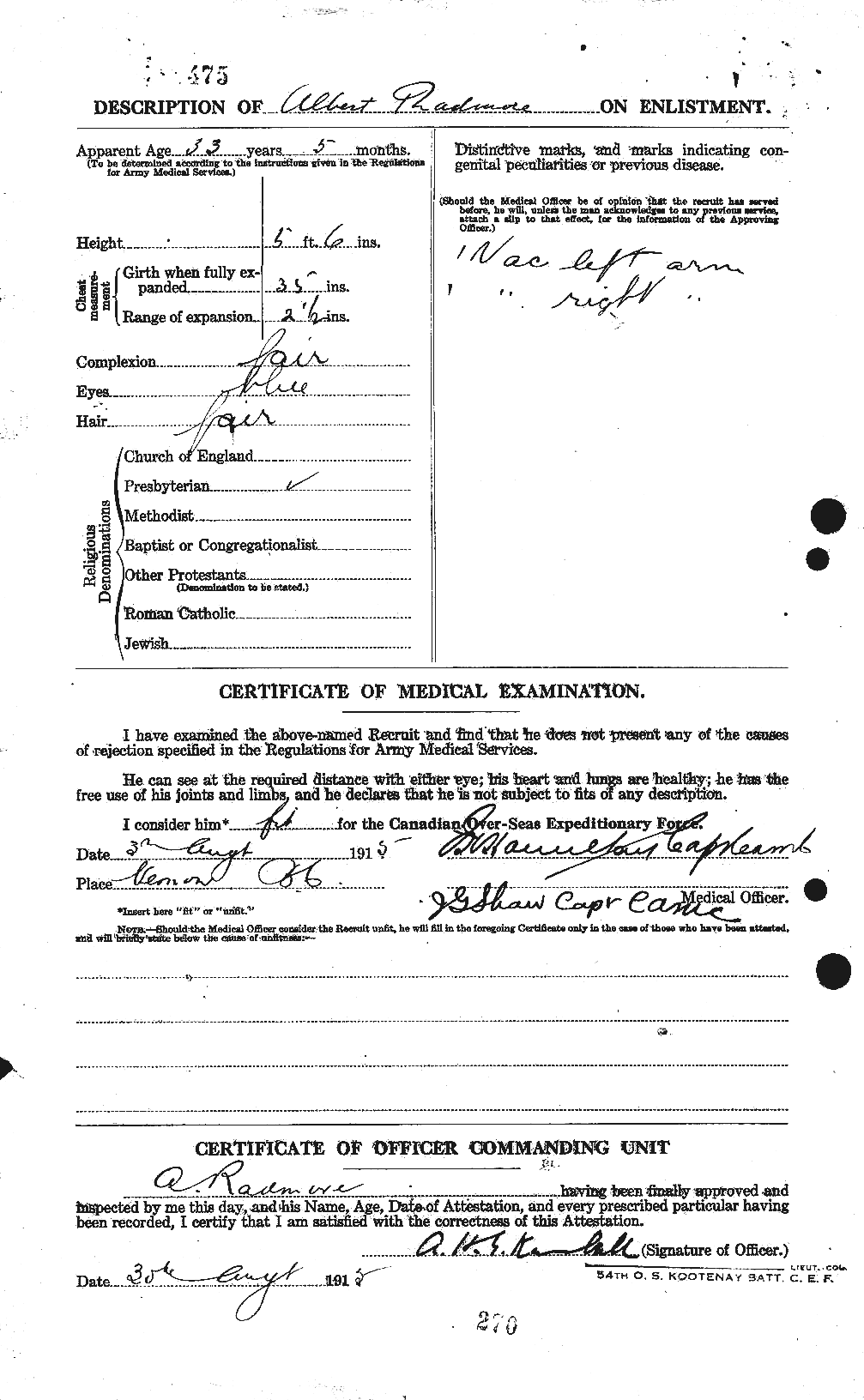 Personnel Records of the First World War - CEF 591131b