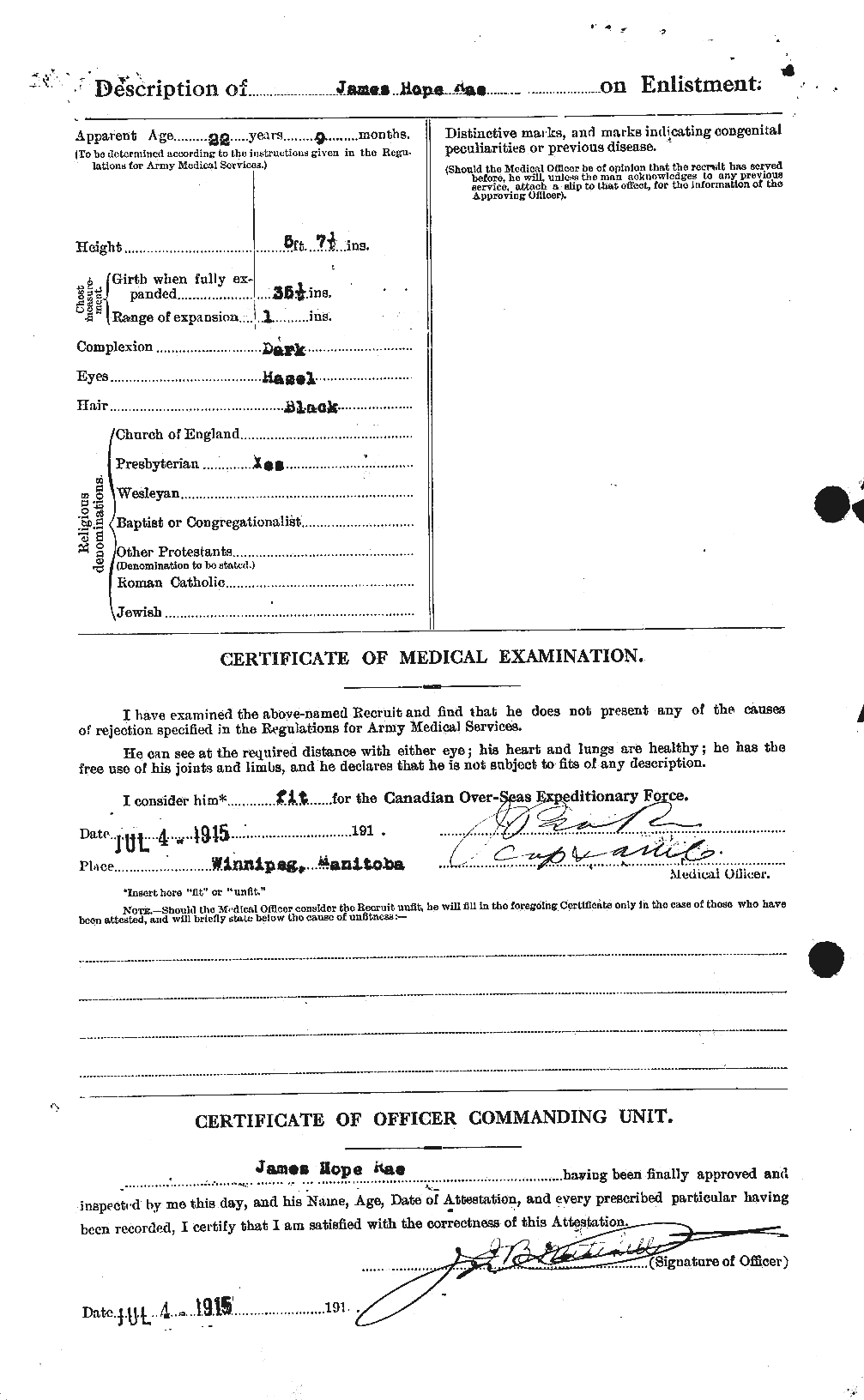 Personnel Records of the First World War - CEF 591244b