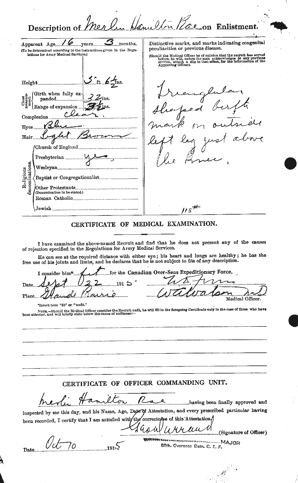 Personnel Records of the First World War - CEF 591266b
