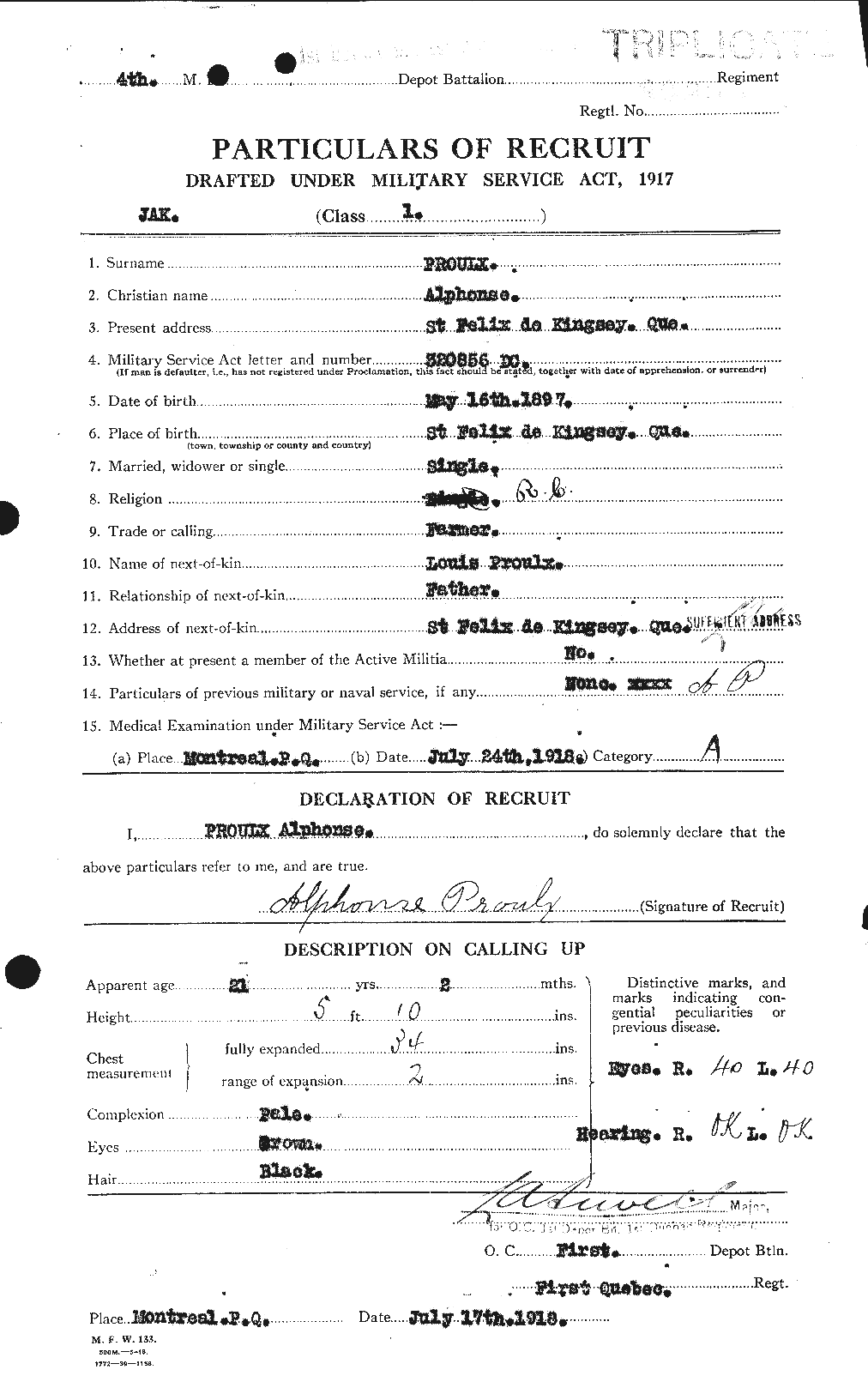 Personnel Records of the First World War - CEF 591514a