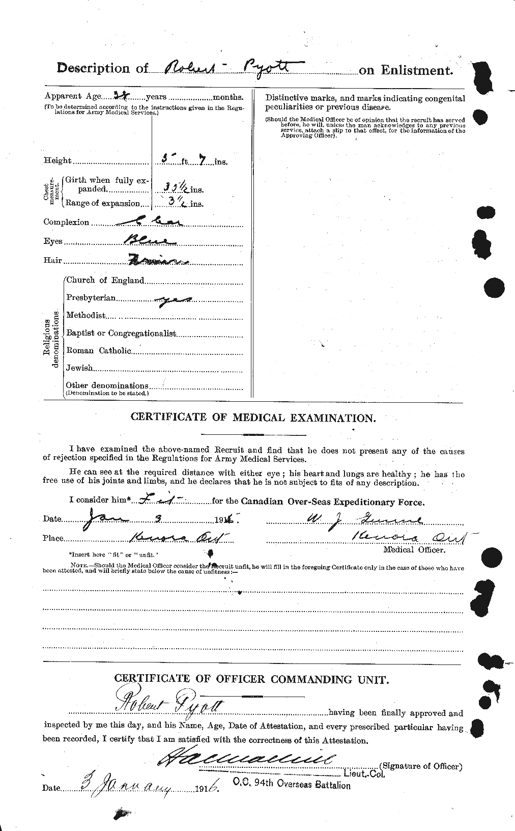 Personnel Records of the First World War - CEF 592024b