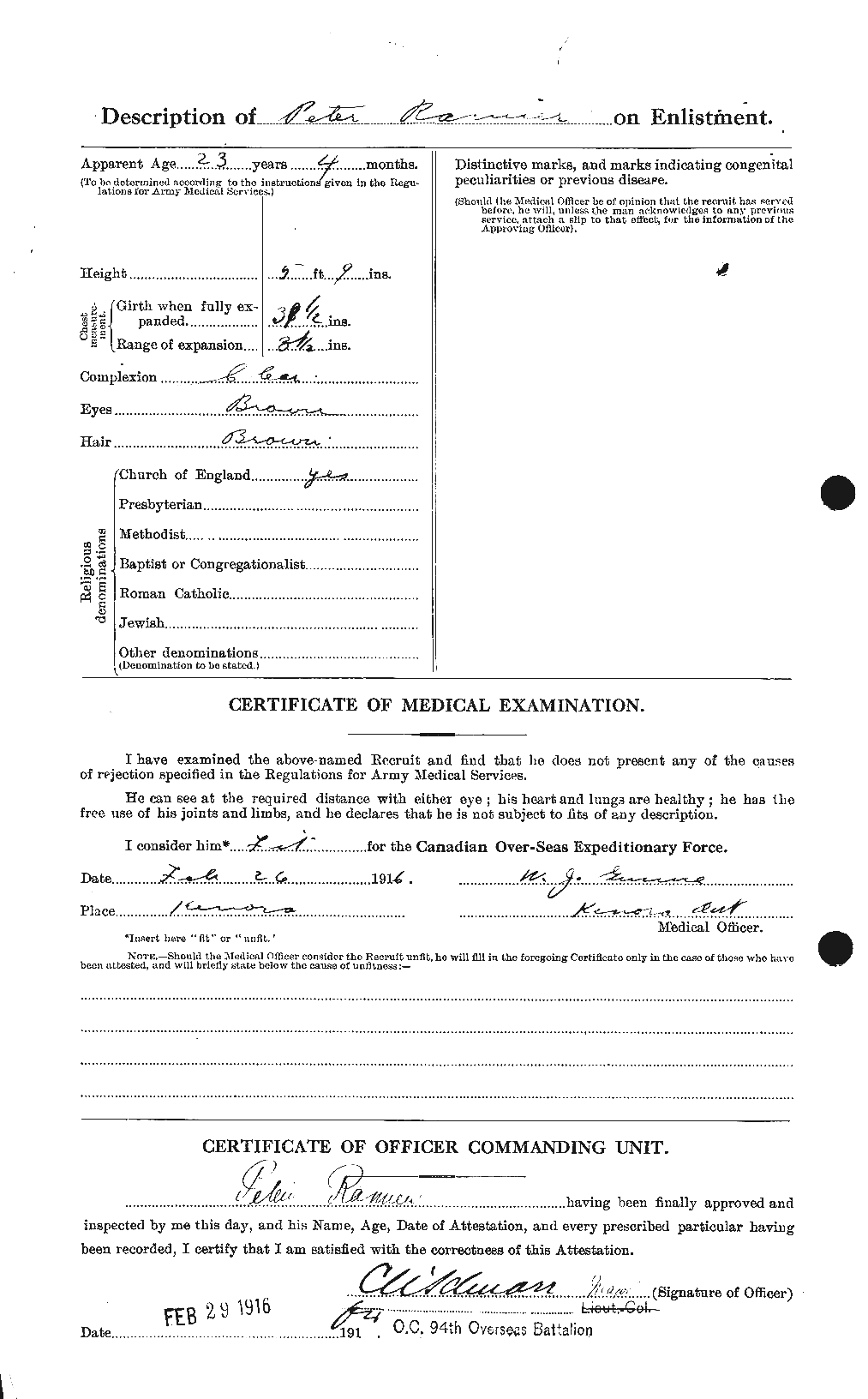 Personnel Records of the First World War - CEF 592382b