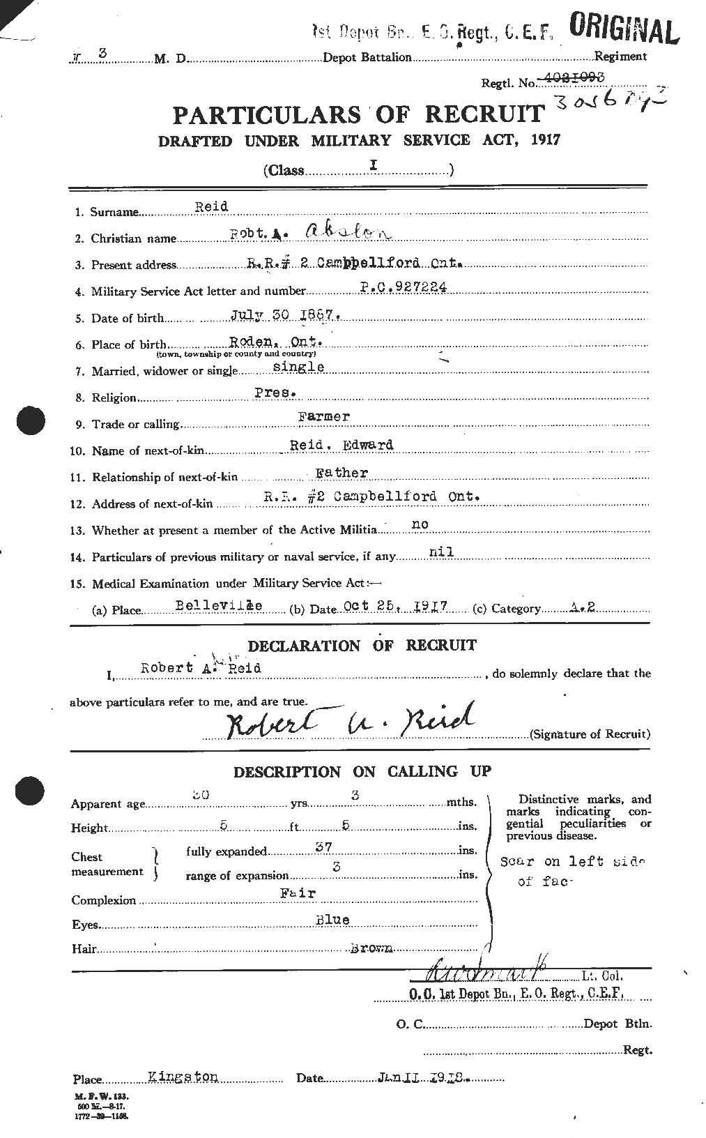 Personnel Records of the First World War - CEF 592435a