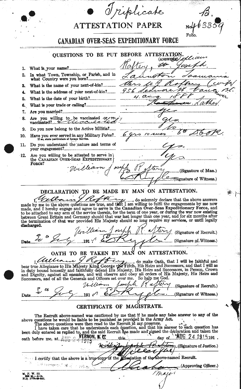 Personnel Records of the First World War - CEF 593023a