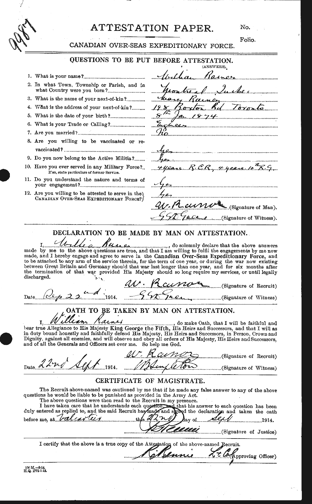 Personnel Records of the First World War - CEF 593229a