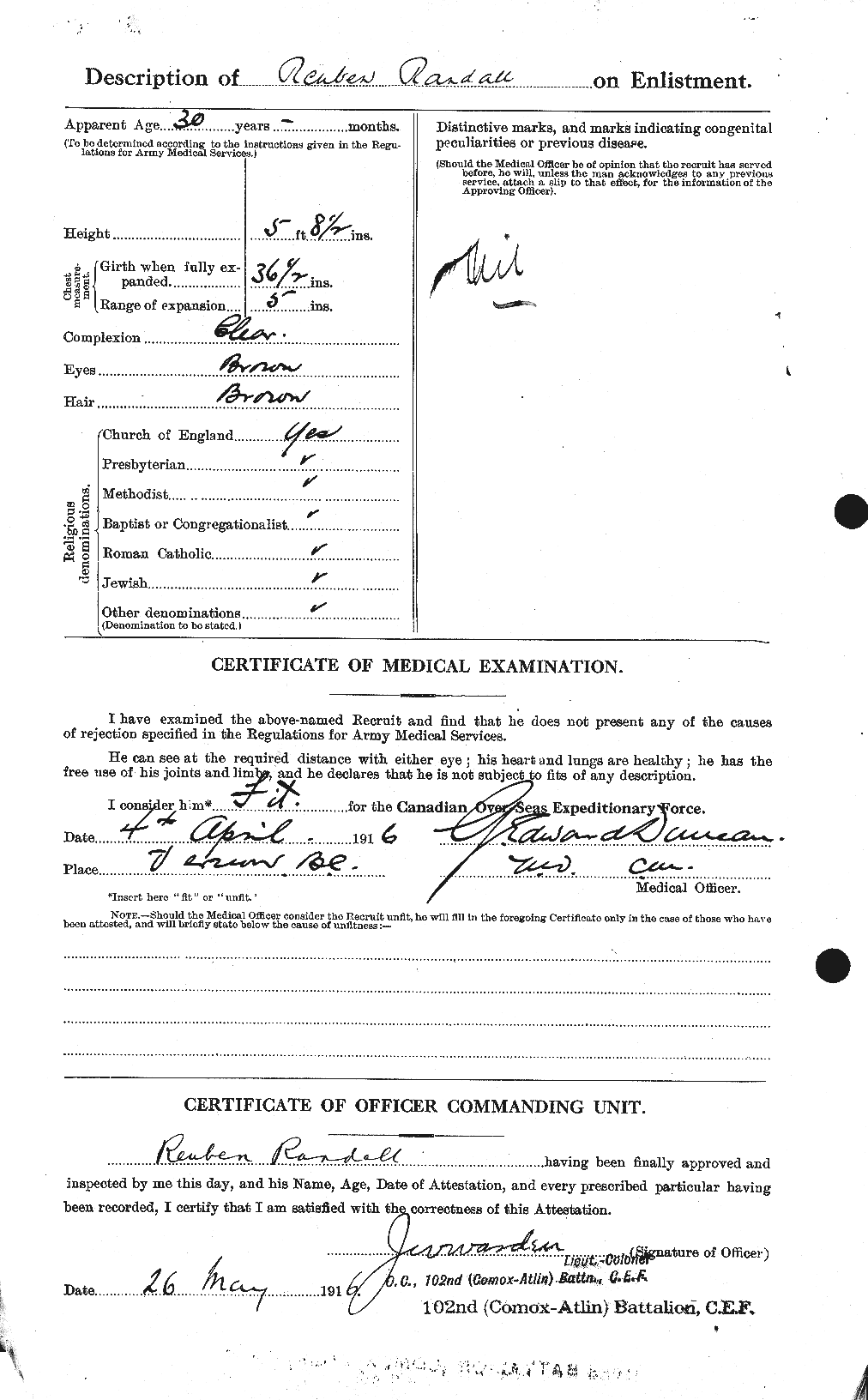 Personnel Records of the First World War - CEF 594102b